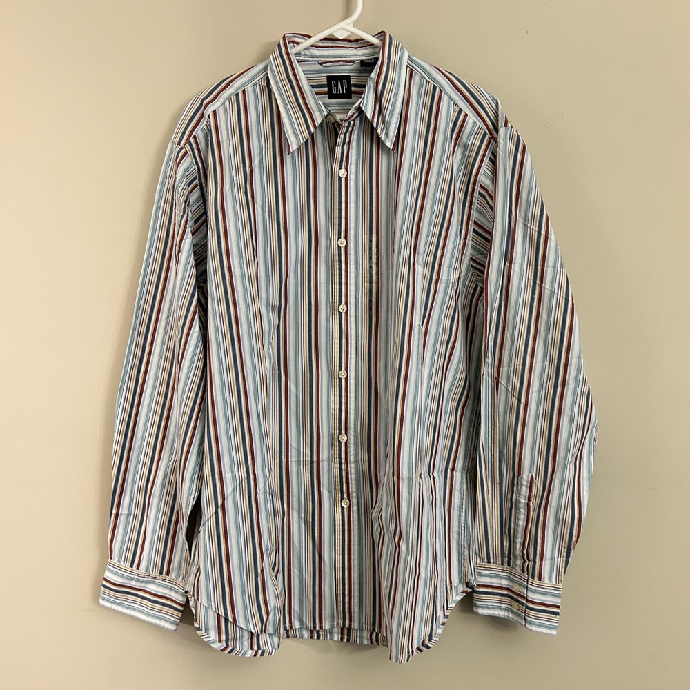 GAP Men's Striped Shirt - Multicolor